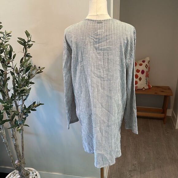 Billabong Women's Blue Skies Striped Cover Up Dress New! - Picture 8 of 11